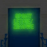 Napis LED Opony Letnie/Zimowe