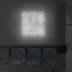 Neonowy napis RTG USG