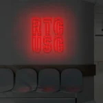 Neonowy napis RTG USG
