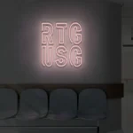Neonowy napis RTG USG