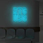Neonowy napis RTG USG