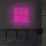 Neonowy napis RTG USG