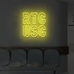 Neonowy napis RTG USG