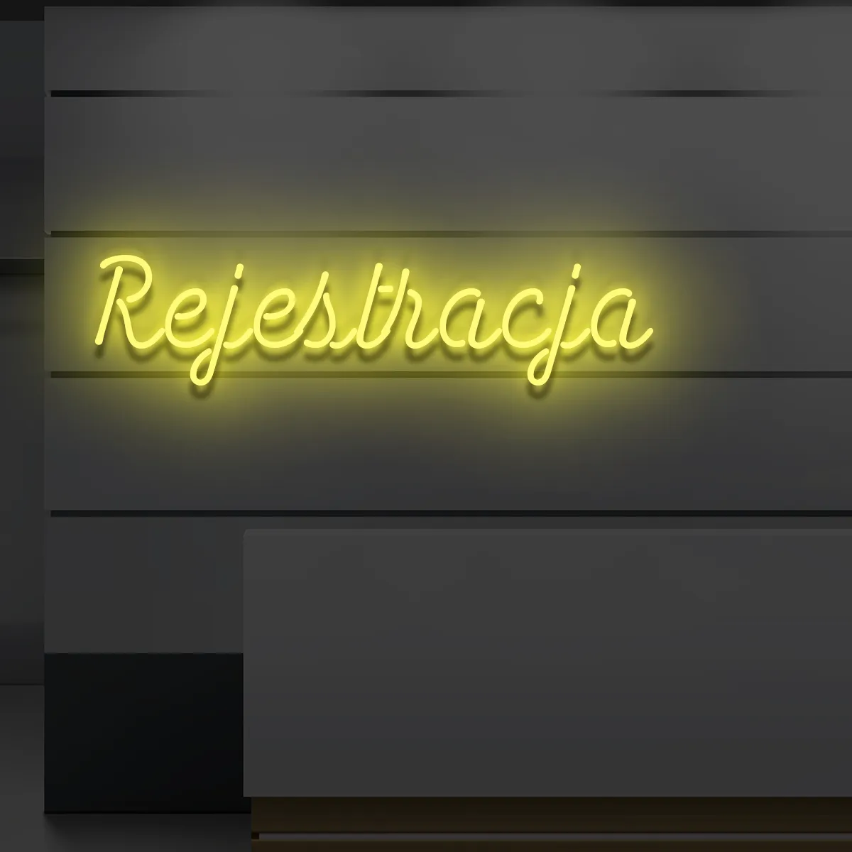 Napis LED Rejestracja Napis LED Rejestracja