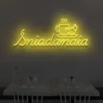 Napis LED Śniadania