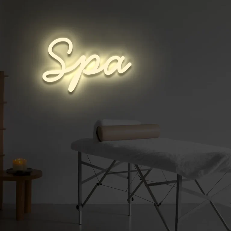 Napis LED Spa