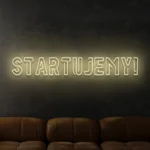Napis LED Startujemy