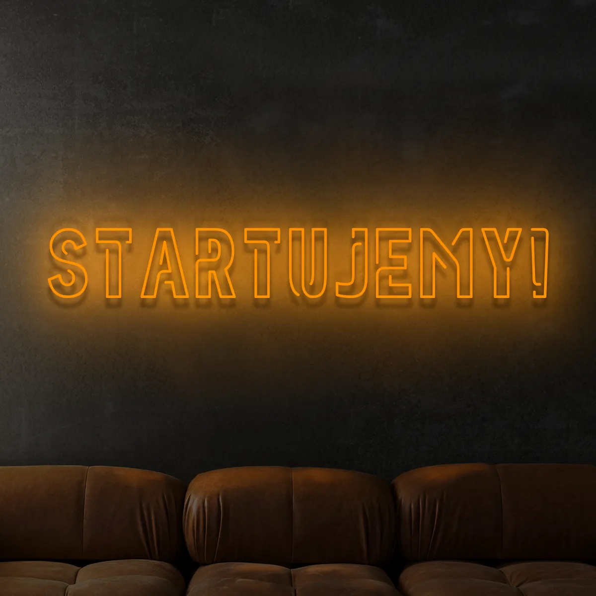 Napis LED Startujemy Napis LED Startujemy