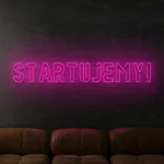 Napis LED Startujemy