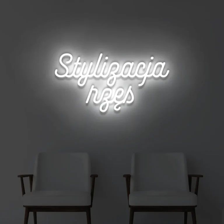 Napis LED Stylizacja rzęs