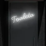 Napis LED Toaleta