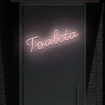 Napis LED Toaleta
