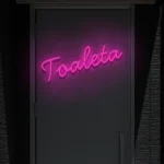 Napis LED Toaleta