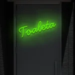 Napis LED Toaleta