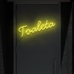 Napis LED Toaleta