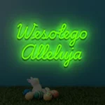 Napis LED Wesołego Alleluja