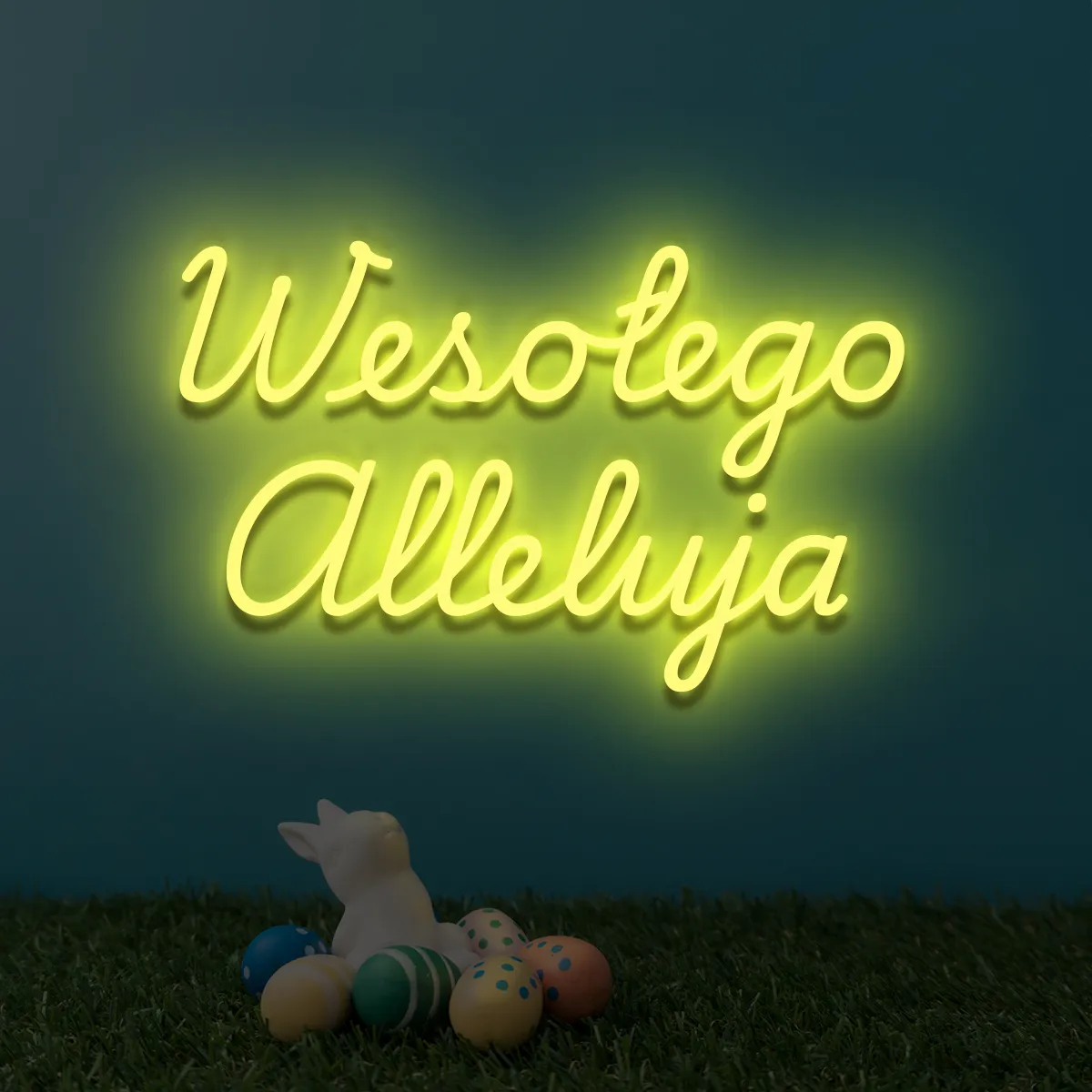 Napis LED Wesołego Alleluja Napis LED Wesołego Alleluja