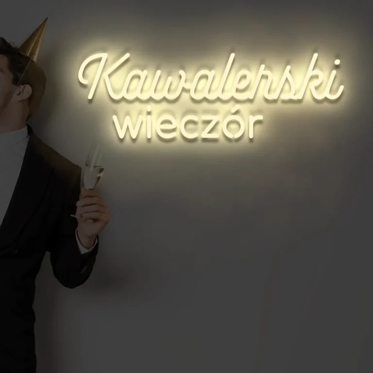 Napis LED Kawalerski wieczór
