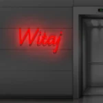 Napis LED Witaj