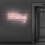 Napis LED Witaj