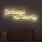 Napis LED Zabiegi na twarz