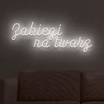 Napis LED Zabiegi na twarz