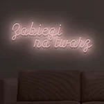 Napis LED Zabiegi na twarz
