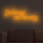 Napis LED Zabiegi na twarz