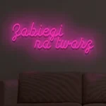 Napis LED Zabiegi na twarz