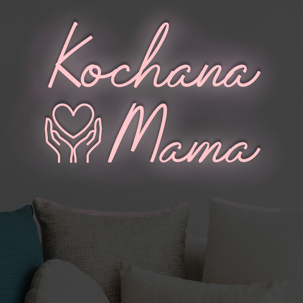 Neonowy napis Kochana Mama Neonowy napis Kochana Mama