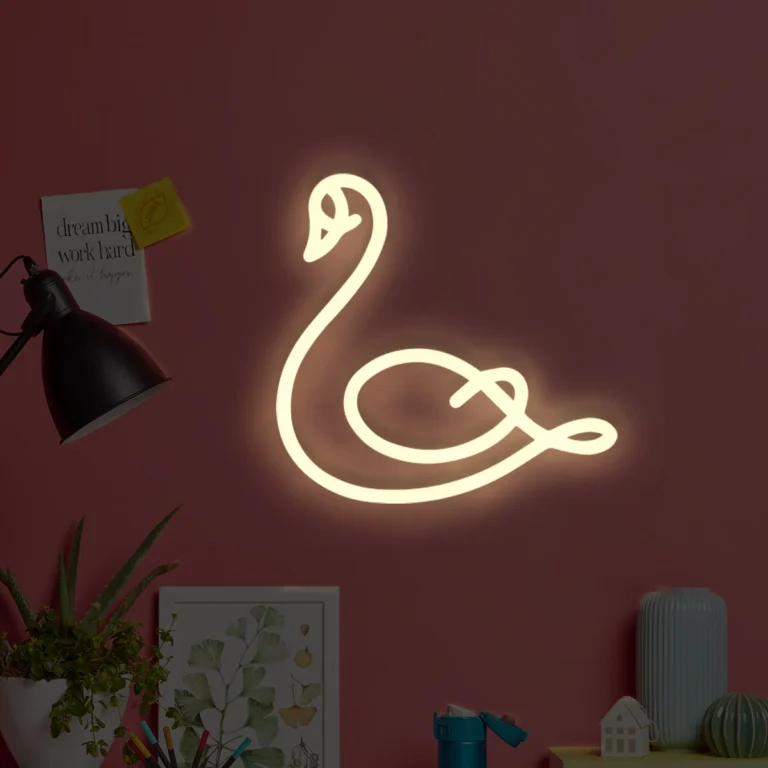 Neon LED Łabędź