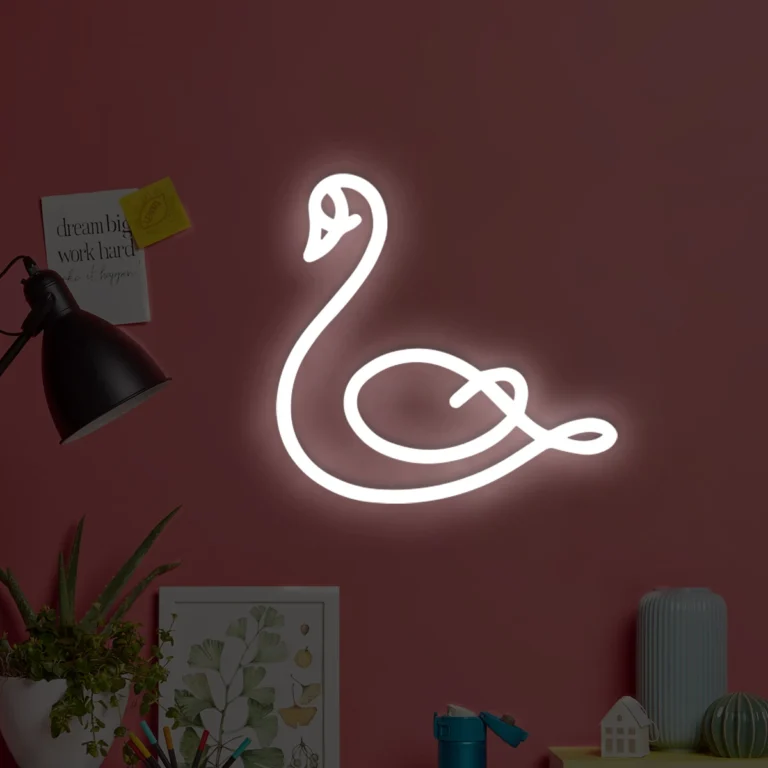 Neon LED Łabędź