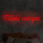 Napis LED Miłość wieczna