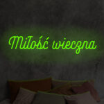 Napis LED Miłość wieczna