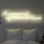 Napis LED A moment of eternal love