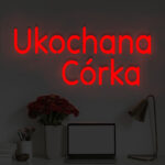 Napis LED Ukochana Córka